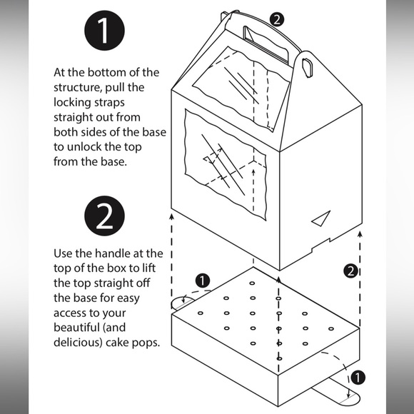 Brown Cakepop Box Set for Sticks - Picture 3 of 8